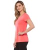 Rekucci Short Sleeve Scoop Neck Stretch T-Shirt for Women - 2 of 3