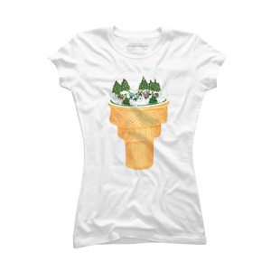 Junior's Design By Humans Sno-Cone By BullShirtCo T-Shirt - 1 of 3