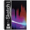 UCreate® Fashion Poly Sketch Book, Sonic Vibes, Unruled, 12" x 9", Pack of 3 - 2 of 4