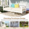 Gulches Patio Swings: Twin Size Porch Swing Daybed with 118-Inch Ropes, Black/Brown/White/Natural Finish - 4 of 4