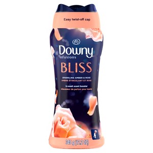 Downy Infusions In-Wash Laundry Scent Booster Beads, BLISS, Sparkling Amber and Rose, 12.2 oz - 1 of 4