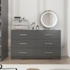 SKRAN Black Dresser for Bedroom, Dresser Organizer with Large Drawers and Golden Handles Wooden Chest of Drawers for Bedroom, Living Room or Closet - 2 of 4