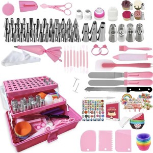 359PCs Cake Decorating Baking Supplies Kit, Baking Set with 66 Piping Tips, Icing Bags and Tips Set for Beginners,Baking Tools,Cupcake Decorating Kit - 1 of 4