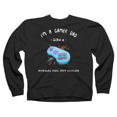 Adult Design By Humans Gamer Dad Like A Normal Dad, But Cooler By KaiHamilton Sweatshirt