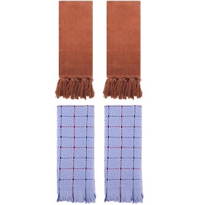 REGALWOVEN 4 Packs Cotton Absorbent Soft Decorative Turkish Bath Towel for Bathroom - 1 of 4