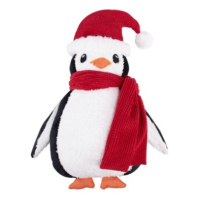 Pine & Plaid Shaped Pinguin Pillow 9.5x13.5 - Levtex Home