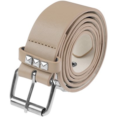 INSPIRE CHIC Women's Square Beads Rivets Inlay Punk Style Decorative Belt for Dresses Skirt