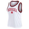 NCAA Nebraska Cornhuskers Women's White Mesh Tank Top - 2 of 3