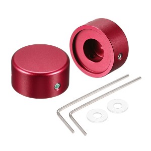 Unique Bargains Aluminum Alloy Guitar Footswitch Top Cover Effect Pedal Cap with Wrench Pack of 2 - 1 of 3