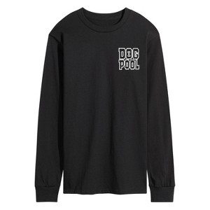 Men's - Marvel - Dogpool Doodles Long Sleeve Graphic T-Shirt - 1 of 4