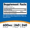Nutricost N-Acetyl L-Cysteine (NAC) 600mg, 240 Vegetarian Capsules - Vegan, GMO-Free, Gluten Free, 240 Servings - 2 of 4