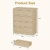 4 Drawer Dresser for Bedroom, Nightstand 4 Chest of Drawers with Large Storage, Small Modern Dresser Organizer Bedside Table for Living Room, Nursery - 2 of 4
