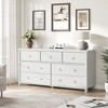 7 Dresser for Bedroom, Modern Tall Drawer Dresser with Storage, Wooden Closet Dressers Chest of Drawers, White - 4 of 4