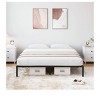 coucheta 14 Inch Metal Bed Frame Platform Bed Frame No Box Spring Needed, Sturdy Heavy Duty Bed Frame, Easy Assembly, Under Bed Storage - Black - 4 of 4