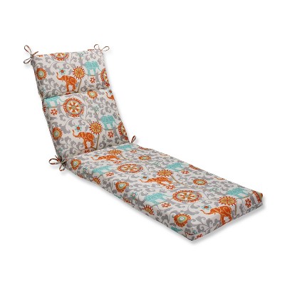 Pillow Perfect Outdoor One Piece Seat And Back Cushion - Gray