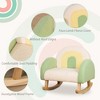 Aghana Digitals Green Toddler Rocking Chair for 18-36 Months - Eucalyptus Wood Frame, Faux Lamb - 4 of 4