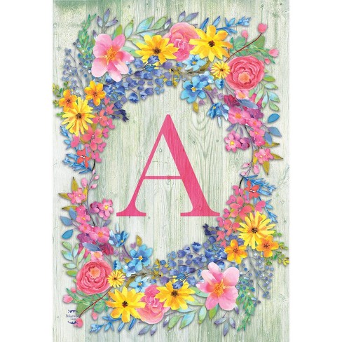 Briarwood Lane Spring Garden Flag 18x12.5 For Outdoor Spring Monogram Letter a Garden Flag Flag For Spring Garden Flag Flags For Outside - image 1 of 4