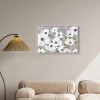 Art Remedy Texture and Flowers Colorful buterfly and flowers wall art Framed - 2 of 4