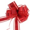 Unique Bargains Matte Bows for Gift Wrapping Christmas Decorative 47.24"x1.97" 3Pcs - 3 of 4