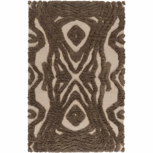 Hauteloom Money Wool Living Room, Bedroom Area Rug - Natural Fibers - Plush Pile - 1 of 4