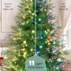 SeaCamel 6FT Aspen Fir Pre-Lit Christmas Tree - Wreath & Garland, 861 PE Tips, 380 LEDs (11 Modes), Grass Green Indoor Decor - 4 of 4