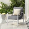 Christopher Knight Home Riley Outdoor Rope and Aluminum Upholstered Club Chair - 2 of 4