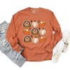 Simply Sage Market Women's Turkey Pumpkin Pie Grid Long Sleeve Garment Dyed Tee - 3 of 4