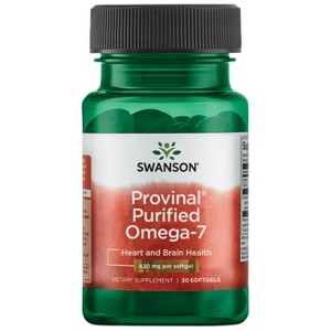 Swanson Omegas and Fish Oil Provinal Purified Omega-7 420 mg 30 Sgels - 1 of 1