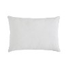 VCNY 14"x20" Oversize Tufted Boho Striped Cotton Lumbar Throw Pillow Gray: Yellow Accents, Tassels, Indoor Use - 2 of 4