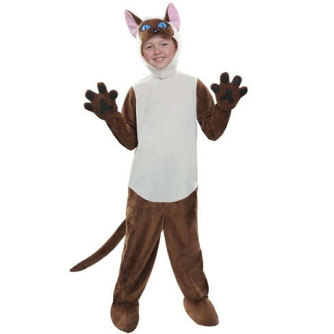 Halloweencostumes.com X Large Siamese Cat Child Costume, Brown/brown ...