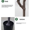 Artificial Eucalyptus Tree, Fake Silver Dollar Leaves Eucalyptus Plants Faux Eucalyptus Tree with Pot Realistic Autumn Leaves Home Office Decoration - 3 of 4