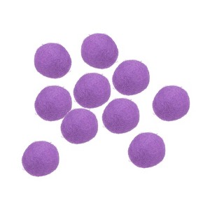 Unique Bargains Home Crafts Handcrafts Project DIY Wool Felt Balls Beads 10 Pcs - 1 of 3