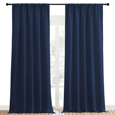 NICETOWN Blackout Curtains Rod Pocket Thermal Insulated Privacy Drapes (2 Panels)
