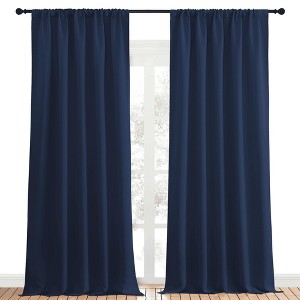 NICETOWN Blackout Curtains Rod Pocket Thermal Insulated Privacy Drapes (2 Panels) - 1 of 4