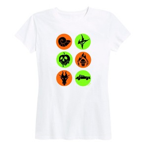 Women's - Disney Villains - Villian Symbols Short Sleeve Graphic T-Shirt - 1 of 4