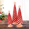 Cody Foster 12.75 In Flocked Spiral Trees Christmas Decorative Tree Set , Lightweight Christmas Decor Valentine's Day (3PC) - 2 of 4