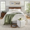 14"x36" Layered Stripe Lumbar Bed Pillow Sage Green/Cream/Natural - Hearth & Hand™ with Magnolia: Cotton-Linen Blend, Indoor Use - 2 of 4