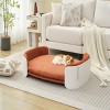 Raised Dog Sofa Bed, Supports 35-80 lbs, Removable Mattress Cover, Machine Washable Fabric, Dog Couch Sofa for Small & Medium Dogs–Cuddlewood - 3 of 4