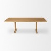 HomeRoots 55" Natural Solid Wood Double Pedestal Coffee Table - 4 of 4