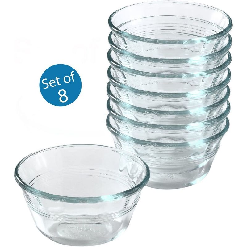 World Kitchen Bakeware Clear Custard Cups Set of 8 6-Ounce, 1 of 6