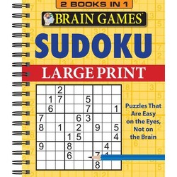 brain games large print sudoku puzzles green brain games large print by publications international ltd brain games spiral bound target
