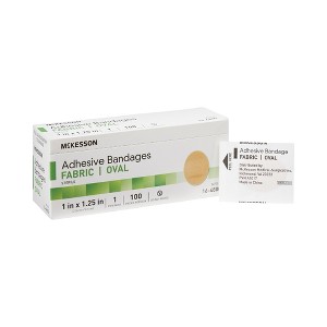 McKesson Oval Adhesive Bandages, Flexible Fabric - 1 of 4