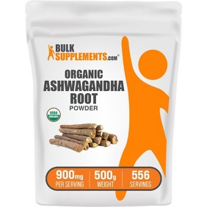 BulkSupplements Organic Ashwagandha Powder - 1 of 4