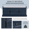 Lyngins Retro Storage Bench with Velvet Cushion, 42.5"L Entryway Bench, Storage Ottoman with Enclosed Doors & Drawers, Solid Wood Frame Ottoman Bench - 4 of 4