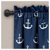 52"x84"Kids' Anchor Room Darkening Window Curtain Set Navy - Lush Décor - 3 of 4