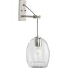 Progress Lighting Caisson 1-Light Wall Bracket, Brushed Nickel, Clear Glass Shade - 3 of 3