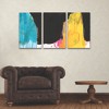 Trademark Fine Art Jennifer Goldberger  Primary Action III 3 Piece Panel Set Art - 3 of 3