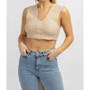 Women's KNIT SELF WRAP CROP TOP - MABLE - 3 of 4