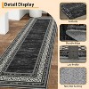 Modern Washable Area Rug, Non-Slip Stain Resistant Low Pile Carpet with Border for Living Room, Bedroom & Kitchen - 3 of 4