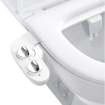 Whizmax Bidet Attachment for Toilet, Non-Electric Self-Cleaning Dual Nozzle (Feminine/Bidet Wash) Toilet Bidet, with Adjustable Pressure Control